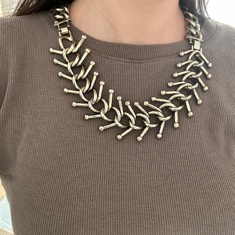 All Saints Gold Chain Necklace - Picture 4 of 4